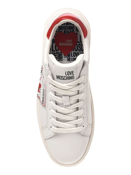 SNEAKERD.BOLD40 VIT.BIANCO+ROSSO LOVE MOSCHINO | JA15254G1HIAC/10A